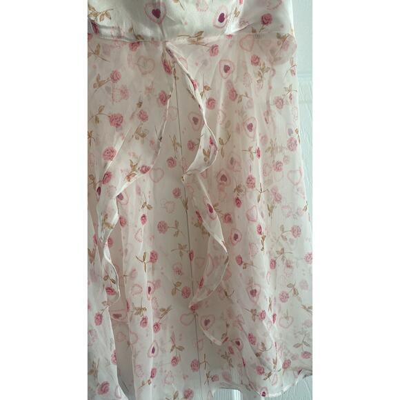 B‎ Comfee Womens Medium Babydoll Open Front Chemise Coquette Feminine Lingerie - Picture 3 of 5